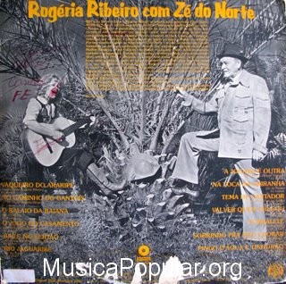 Rogéria Ribeiro com Zé do Norte